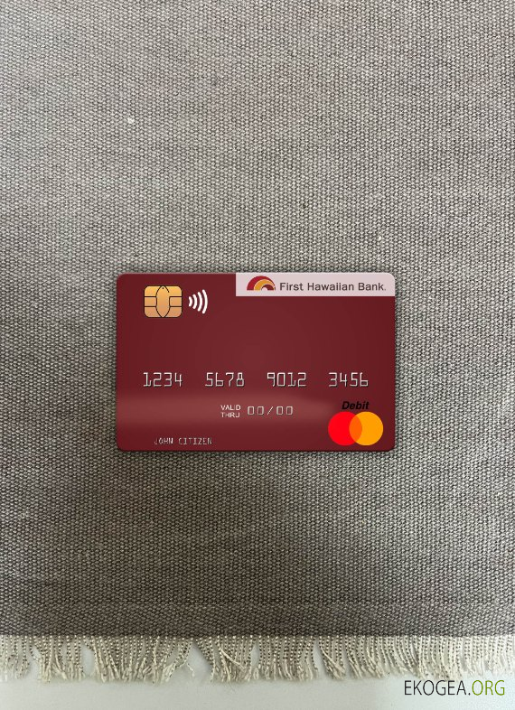 Photolook de la carte mastercard Hawaii First Hawaiian Bank